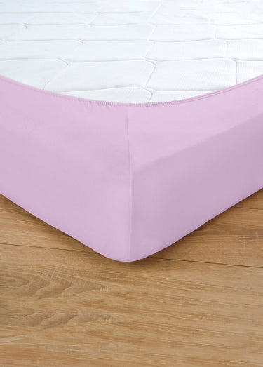 Drap housse jersey coton uni Lilas