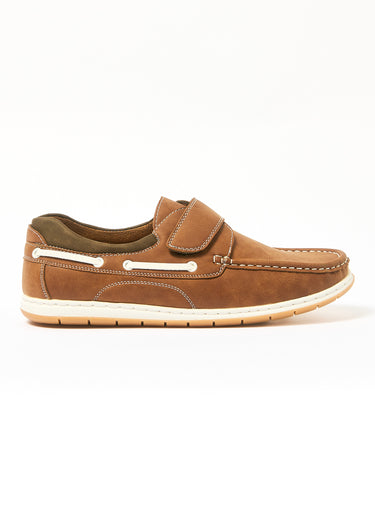 Mocassin bateau homme Camel