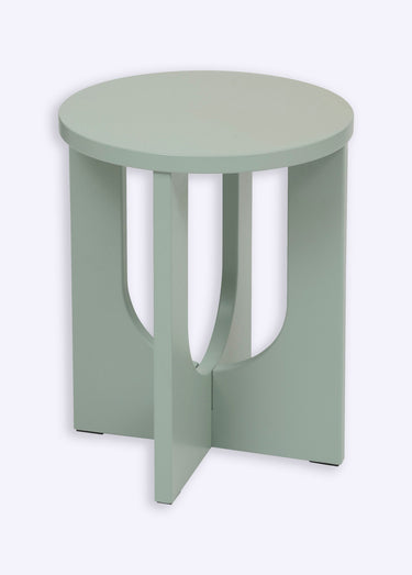 Table d'appoint épurée avec pied évidé Vert