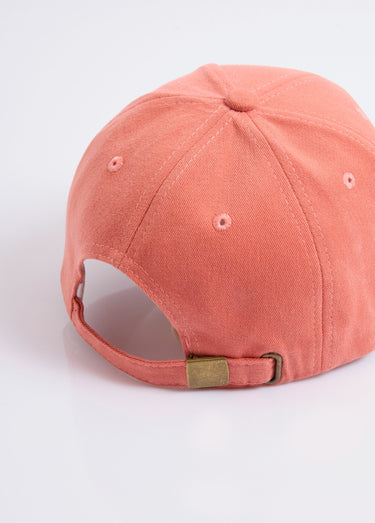 Casquette en twill uni, broderie lettre Orange