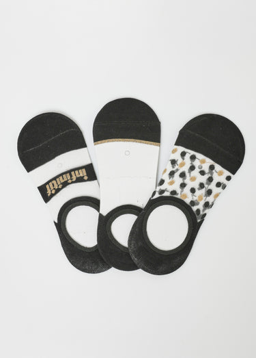 Socquettes invisibles, assorti foncé Noir