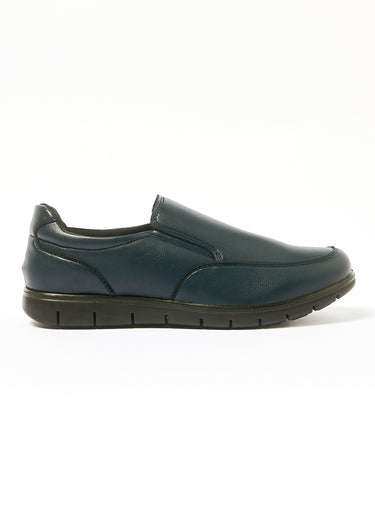 Derbys confort élastiques côtés Bleu