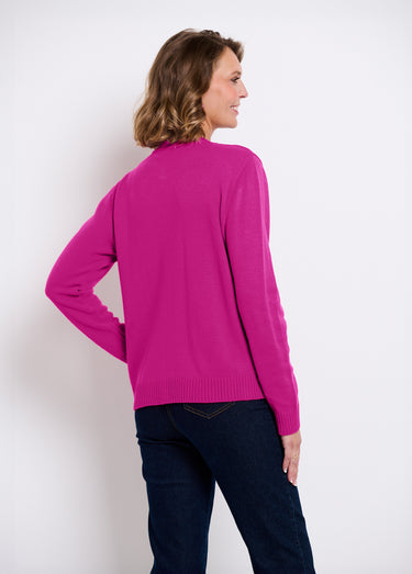 Gilet cardigan court boutonné Parme
