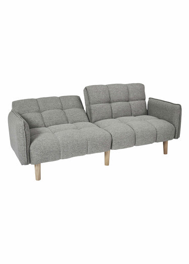 Canapé convertible avec capitons Gris