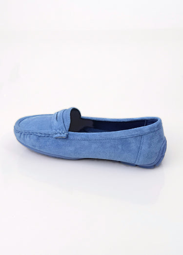 Mocassins essentiels, simili cuir suédé Bleu Clair