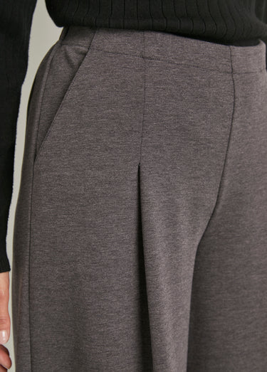 Jupe-culotte taille semi-élastiquée maille milano Anthracite