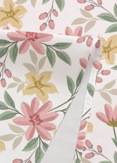 Nappe anti taches motif fleuri Imprime/Rose