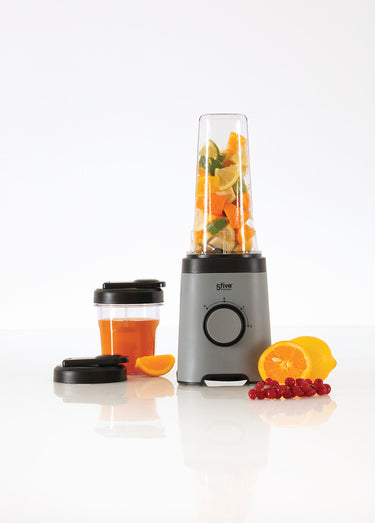 Blender + 2 contenants 300ml / 600ml Gris