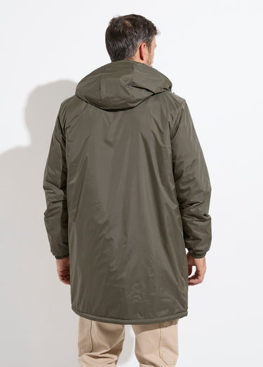 Parka longue chaude fourrée déperlante Kaki