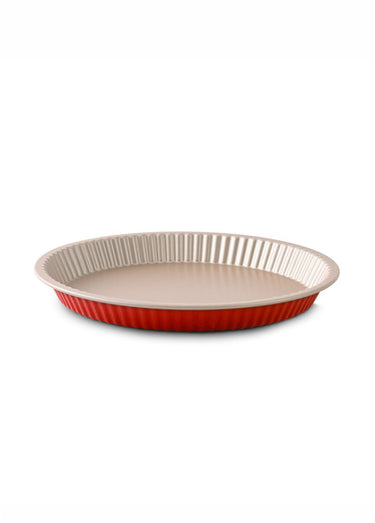 Moule à tarte en aluminium, diam. 28cm Champagne / Terracotta