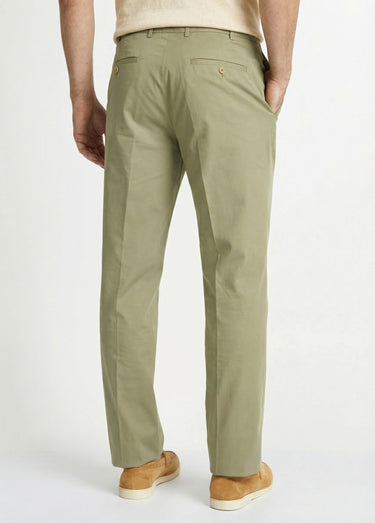 Pantalon ceinture ajustable invisible polycoton Kaki
