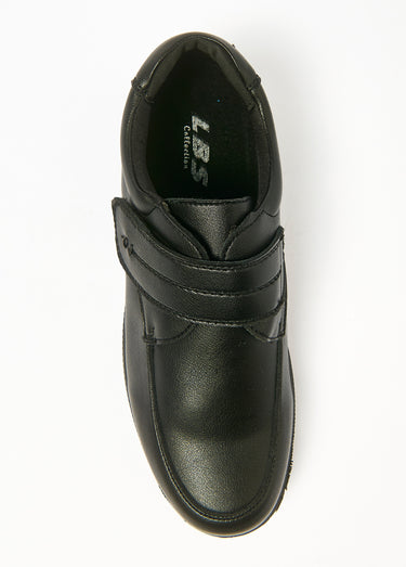 Chaussures derbys antidérapantes avec scratchs Noir