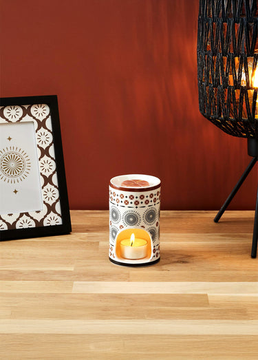Brule parfum céramique + cire parfumée Orange