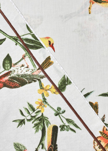 Parure de lit 3 pièces avec housse de couette, jardin Imprime Orange