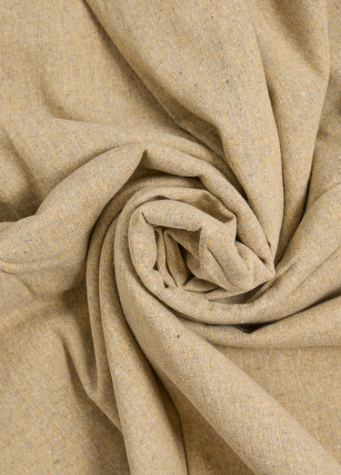 Coupon de tissu en coton moucheté, Milo Beige