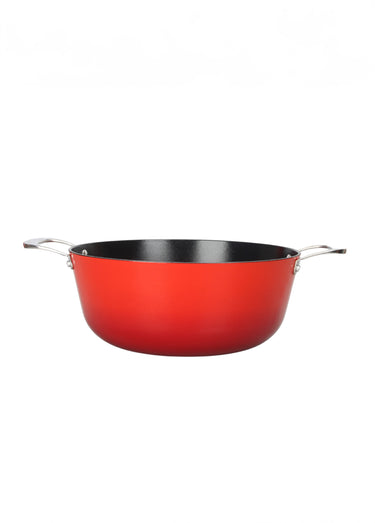 Faitout 24cm fonte tous feux antiadhésive Rouge