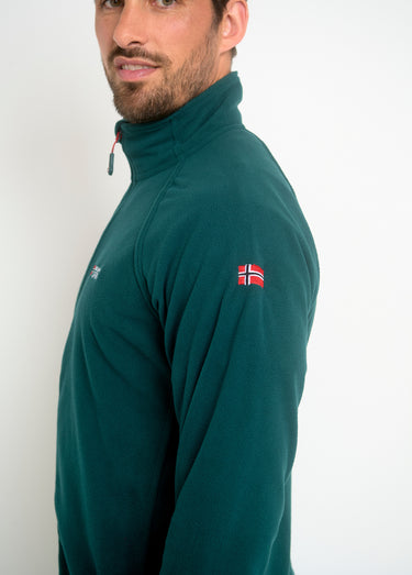 Veste polaire chaude avec col montant Vert Fonce