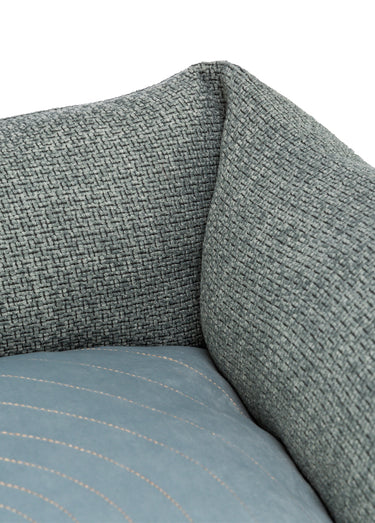 Lit bord tissu VIVIANA, pour animaux Bleu / Gris