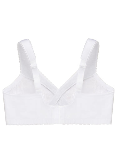 Soutien-gorge MagicLift Grand Maintien Coton Sans Armatures Spécial Grandes Tailles n°1001 Blanc