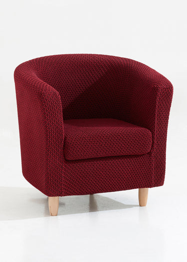 Housse intégrale pour fauteuil ou canapé Bordeaux
