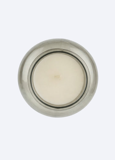 Bougie rétro parfumée en verre 25,5cm Blanc