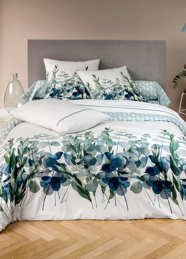 Housse de couette percale EUCALYPTUS Vert