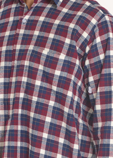 Chemise de travail chaude flanelle à carreaux Carreux Rouge