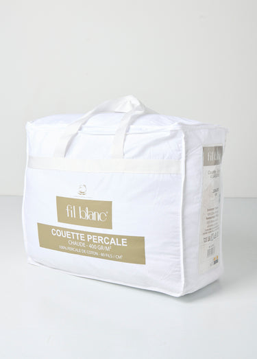 Couette 4 saisons chaude 400 g/m² Blanc