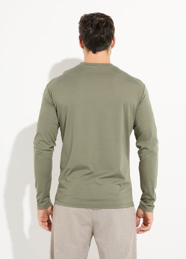 T-shirt à manches longues avec stretch Kaki