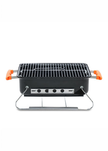 Grill portable avec pieds pliables Noir