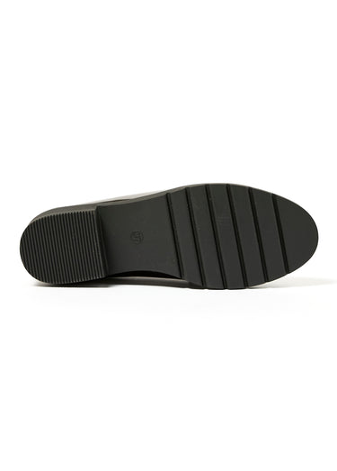 Mocassins vernis avec mors métal Gris