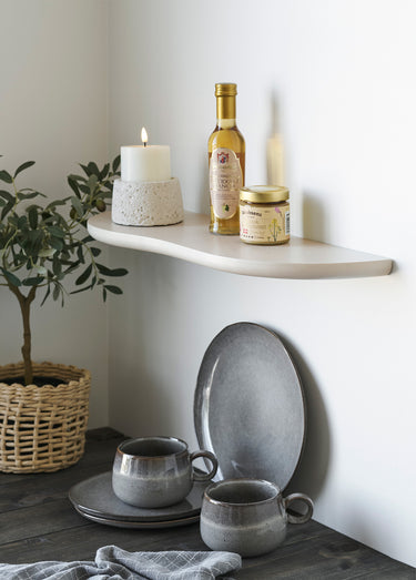 Etagère murale forme organique BOTTA, 1B Beige