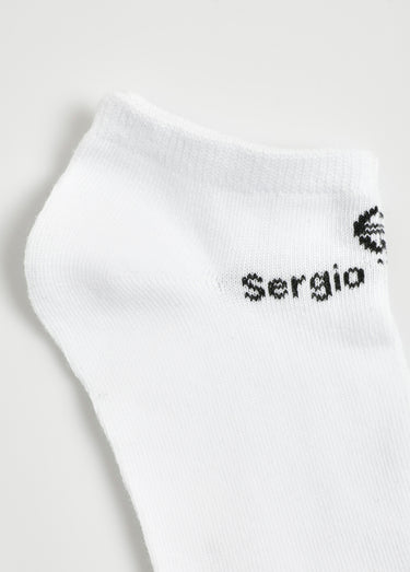 Lot de 3 Chaussettes courtes avec logo Blanc