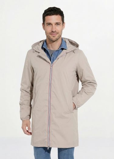 Parka longue déperlante tendance Beige