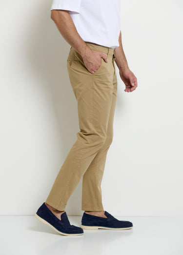 Pantalon chino, repassage superflu Beige