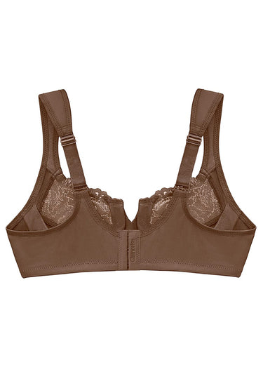 Soutien-gorge WonderWire décolleté dentelle Moka
