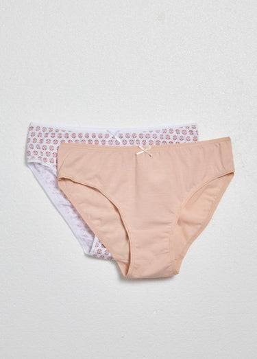 Culottes assorties unies et imprimées Rose