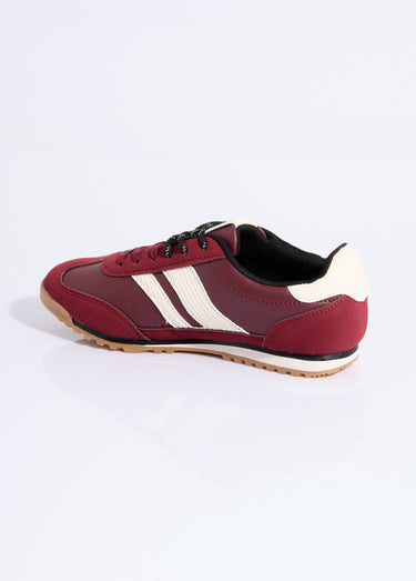Baskets multimatières + 2 paires lacets Bordeaux