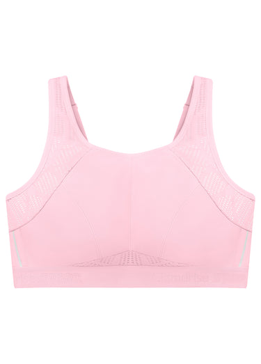 Brassière Sport anti-rebondissements Rose guimauve