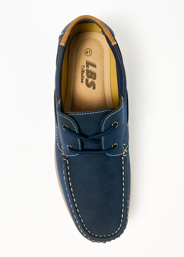 Chaussures bateau cuir Bleu