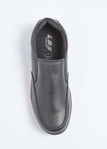 Mocassins élastiqués compensés Noir