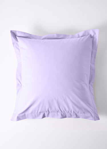 Taie d'oreiller coton unie Lilas