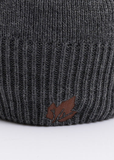 Bonnet cotelé chaud, intérieur polaire Gris
