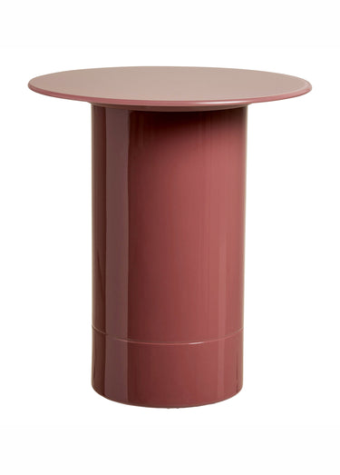 Table d'appoint effet laqué FLORENS Rose