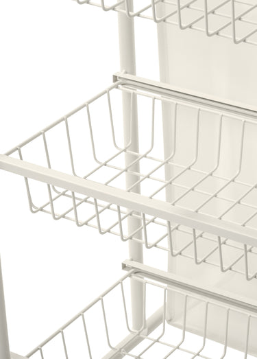 Grand panier à linge pour buanderie Blanc