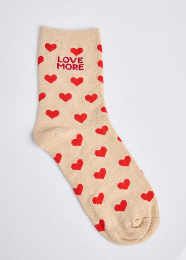 Chaussettes pailletées à message Dore