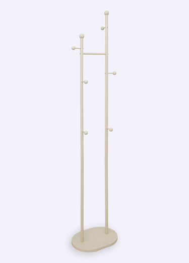 Porte manteau design acier, 6 patères Argile