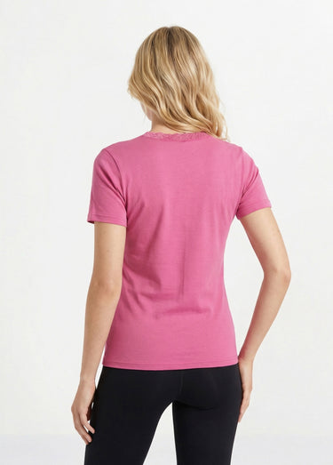 Maillot de corps manches courtes dentelle Pivoine