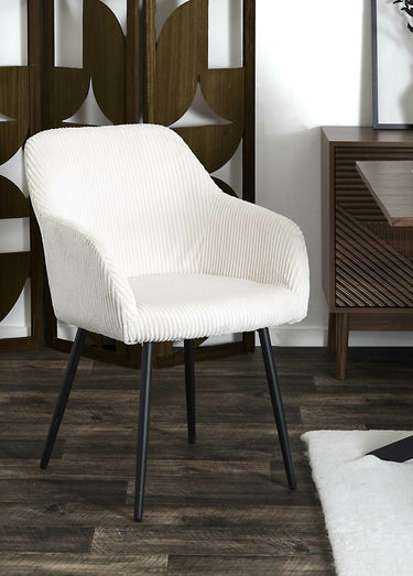 Fauteuils compacts en velours cotelé, 2T Beige