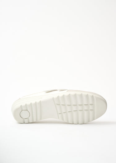 Derbies cuir largeur confort scratchés Blanc